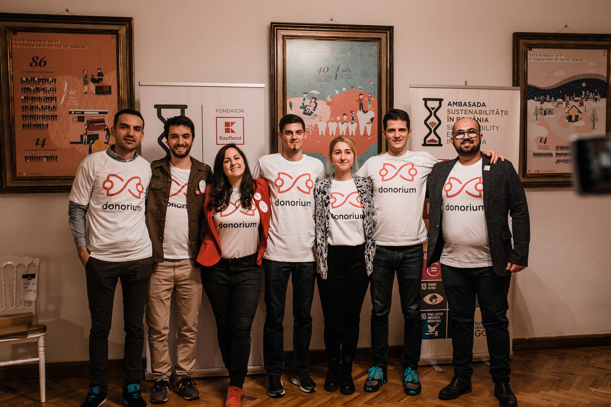 A Donorium csapata a véradóknak készült platform bemutató rendezvényén.